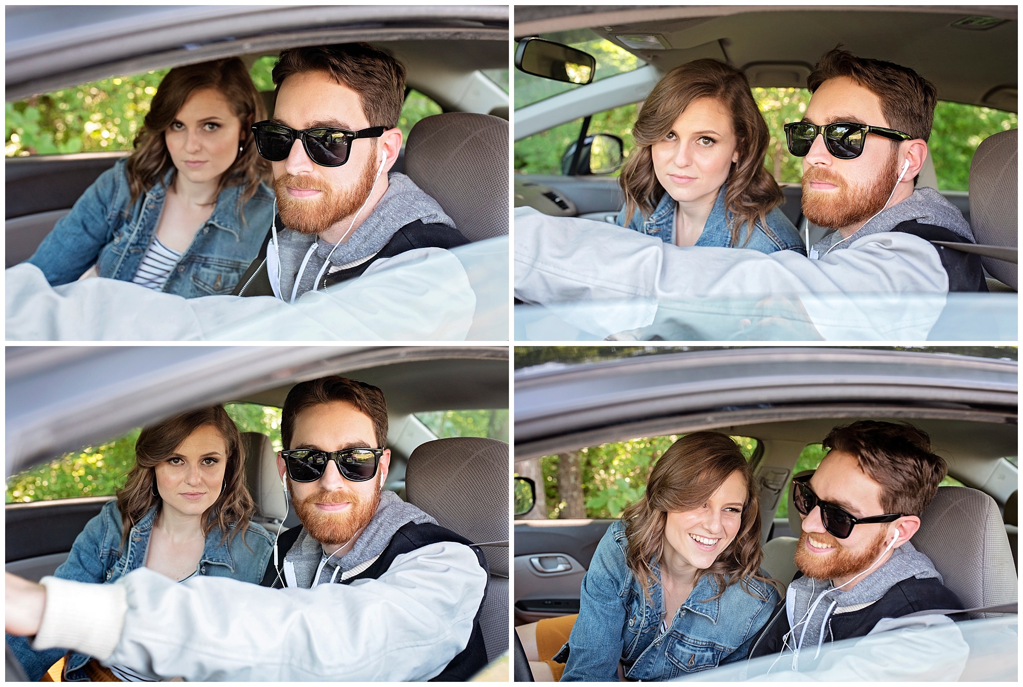 baby driver themed engagement