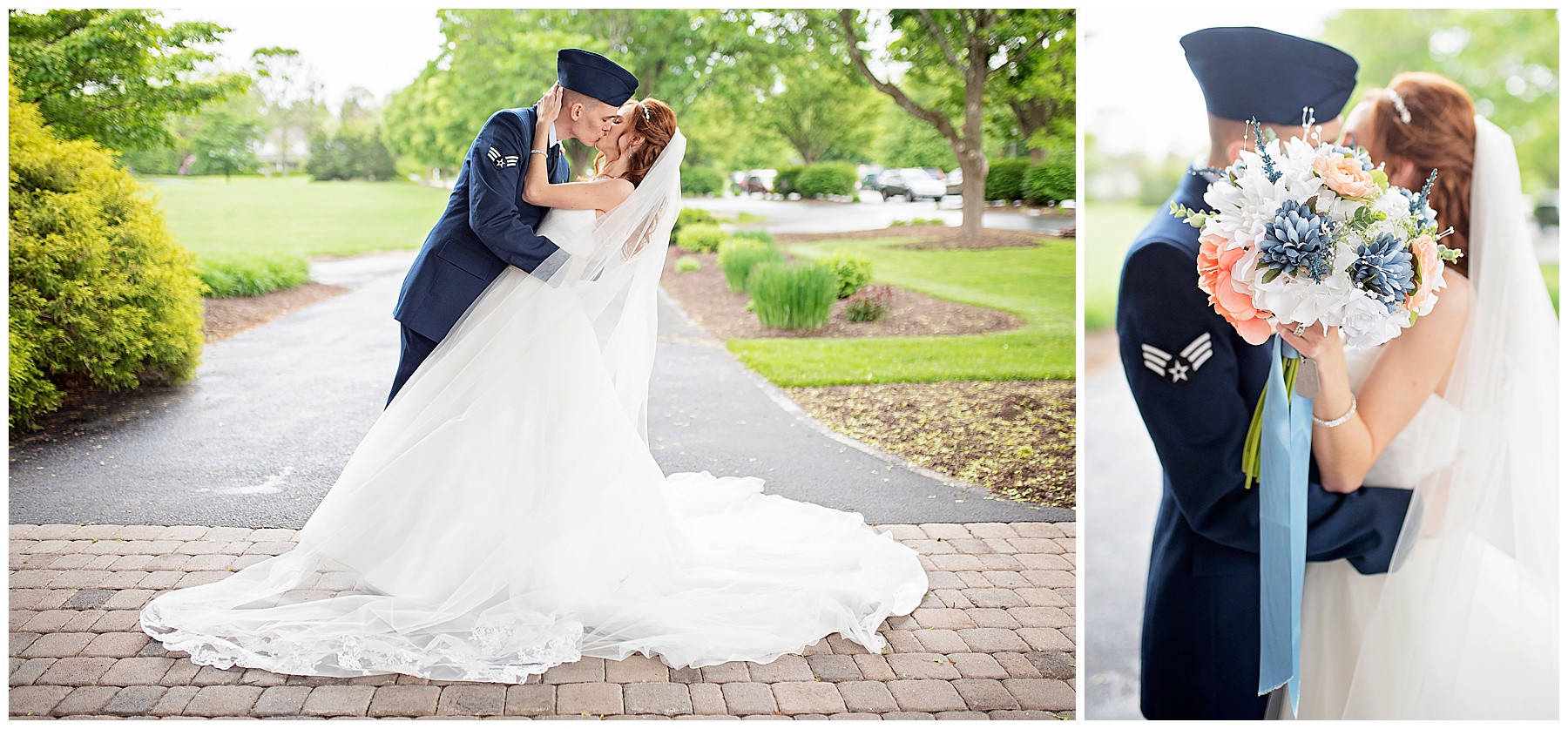 Rainy Day Wedding Portraits at the Outdoor Country Club