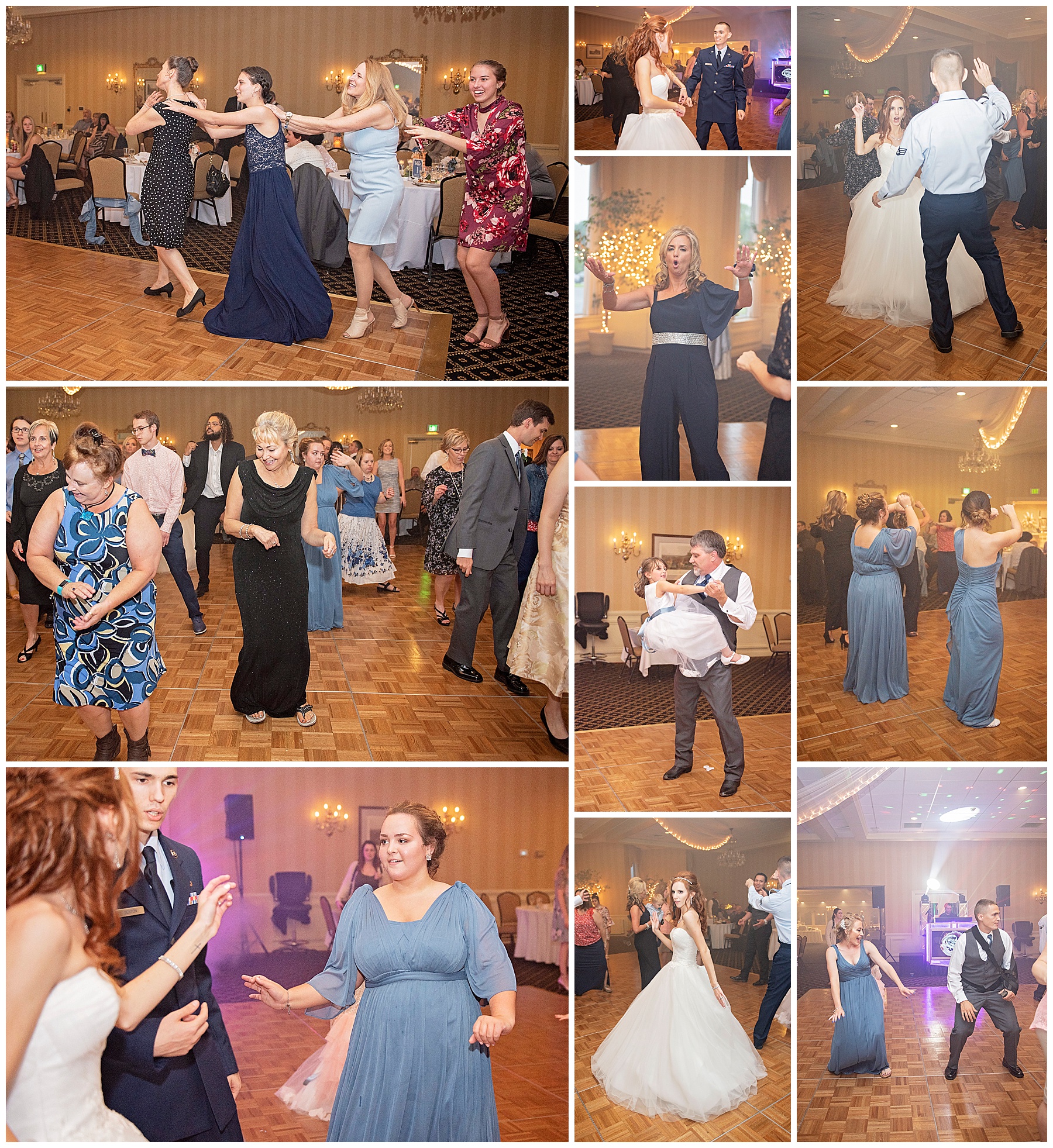 Wedding Guests Dancing at the Outdoor Country Club